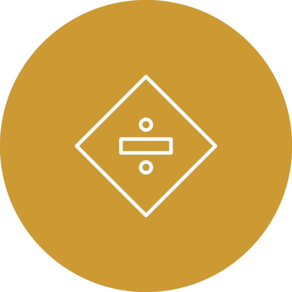 Division Sign Icon Design vector