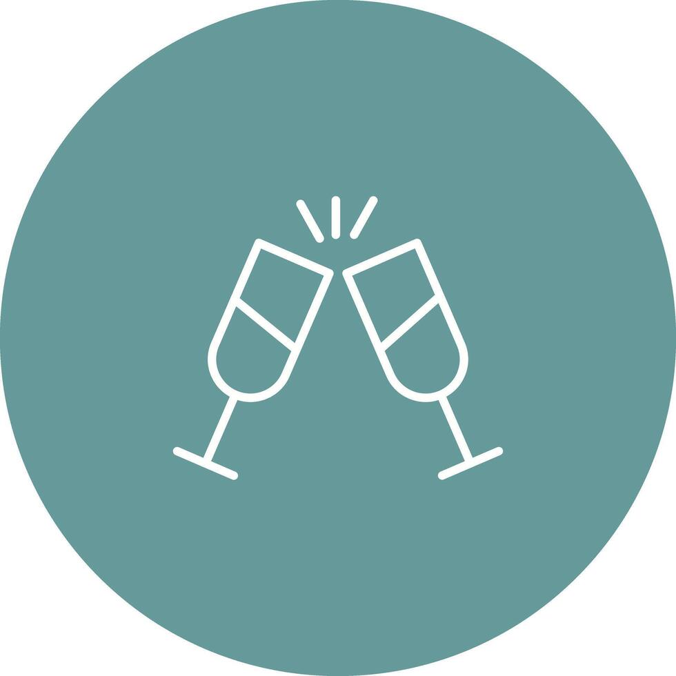 Champagne Toast Icon Design vector