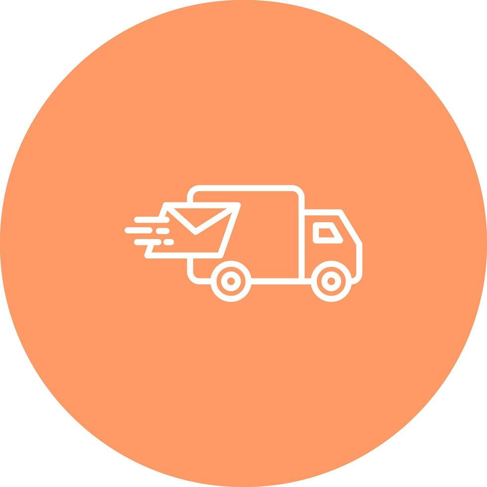 Mail Truck Icon Design vector