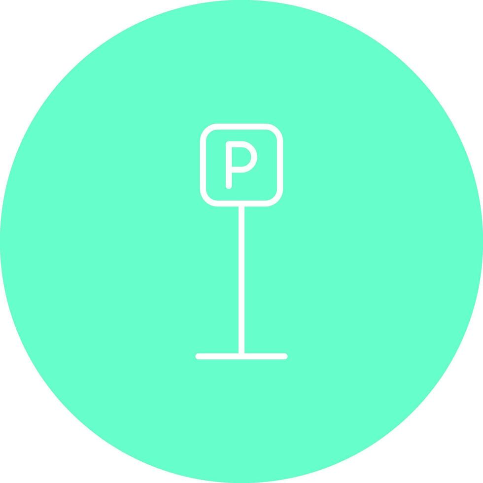 P Button Icon Design vector