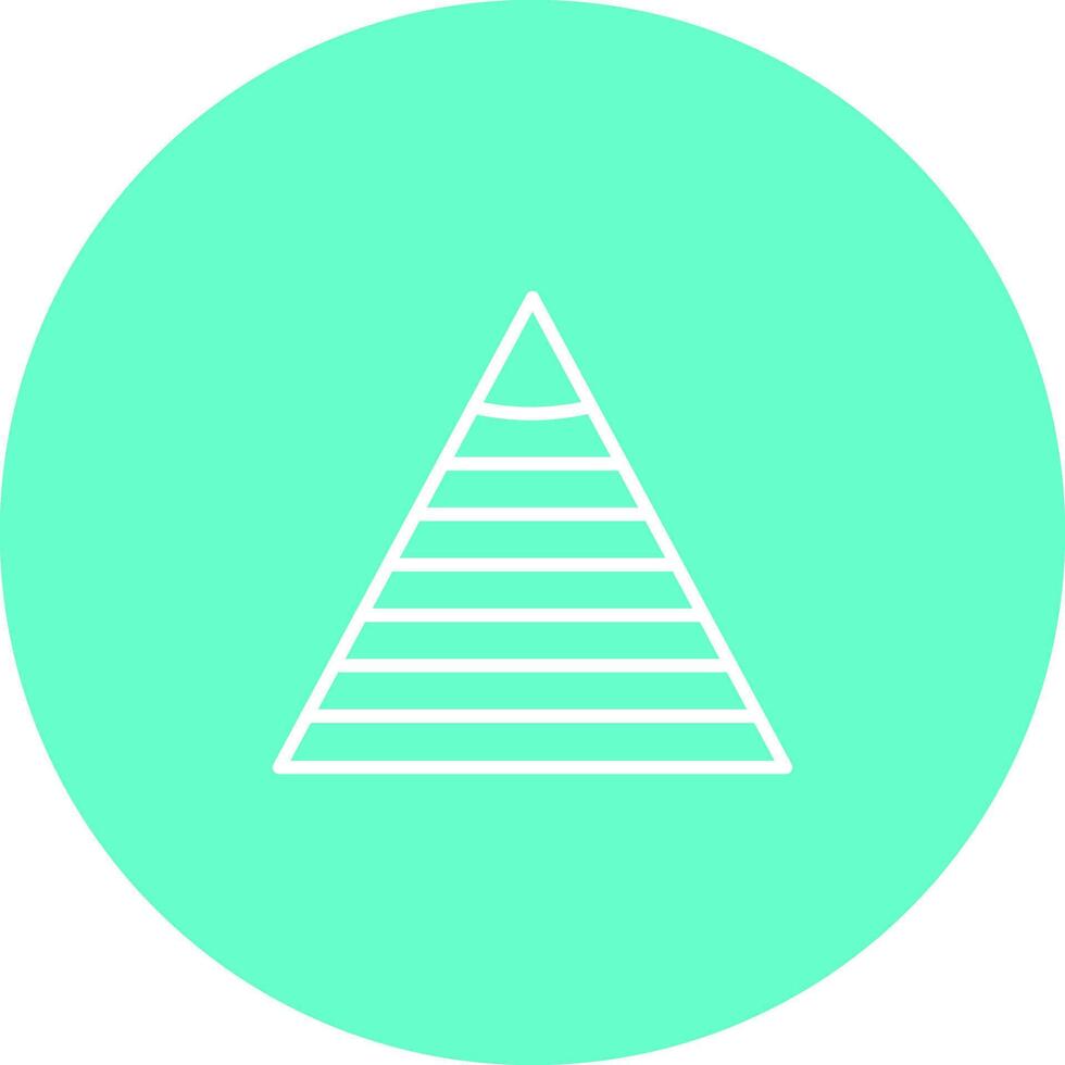 Pyramid Graph Icon Design vector
