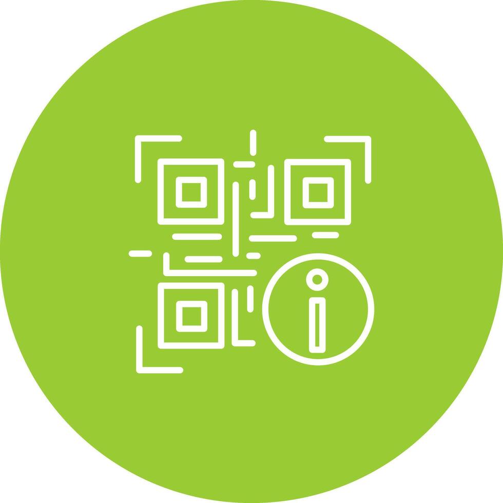 QR Code Information Icon Design vector