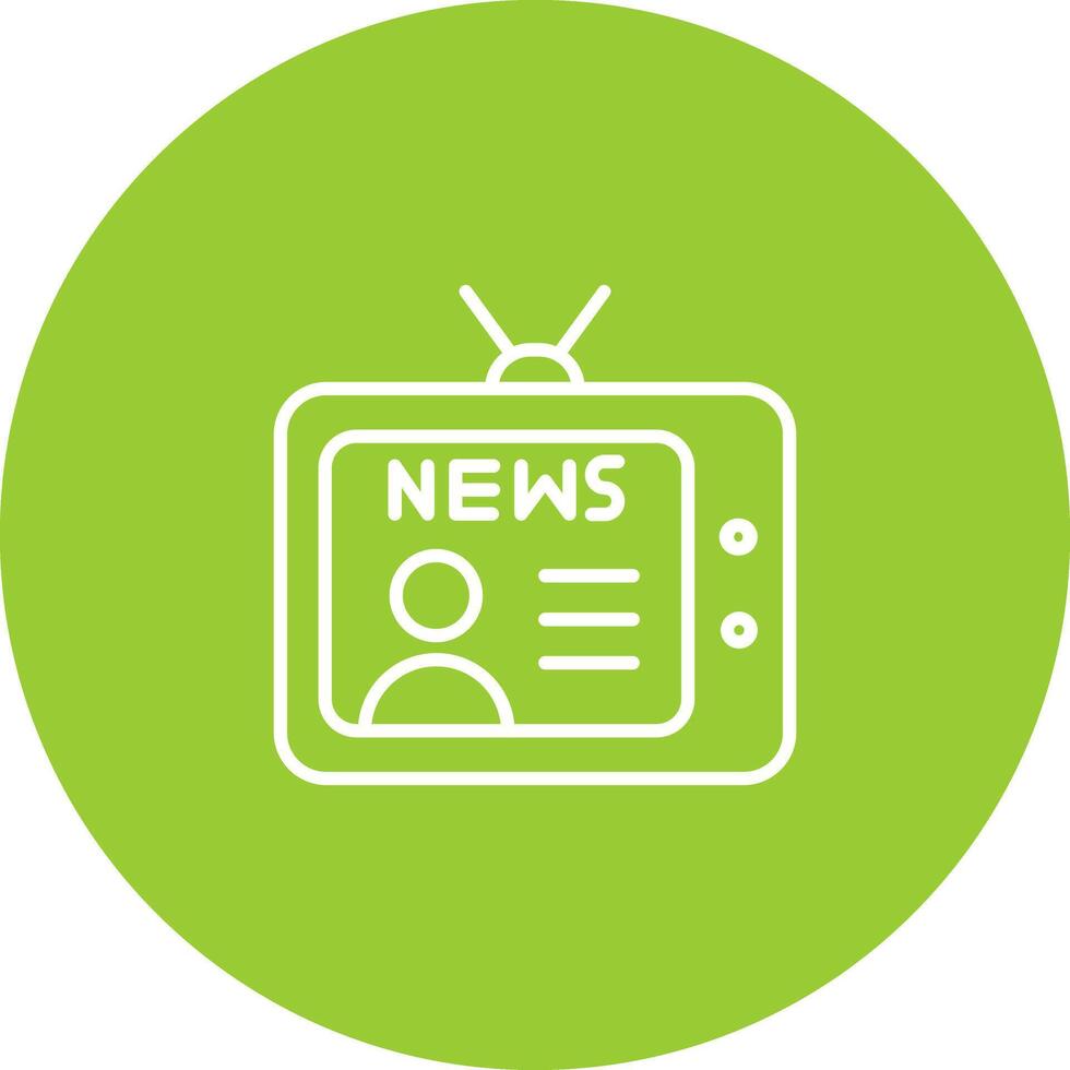 Newsreader Icon Design vector