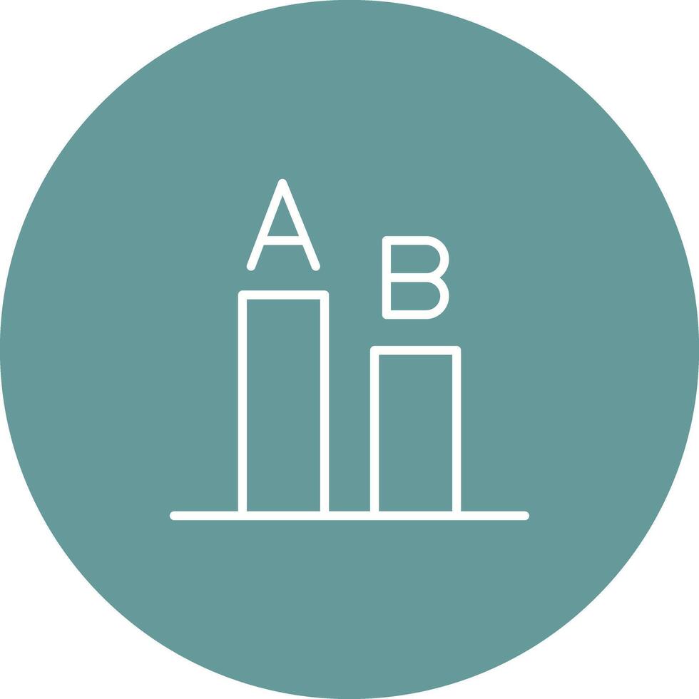 AB Testing Icon Design vector