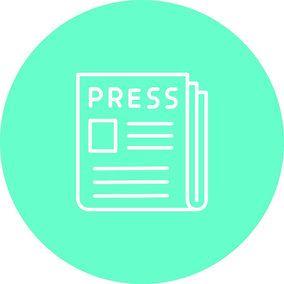 Press Release Icon Design vector