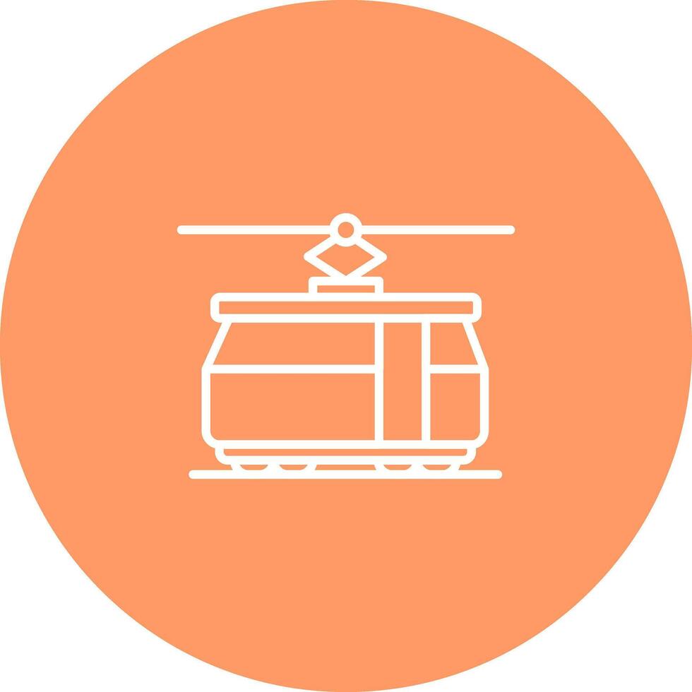 Tram Car Icon Design vector