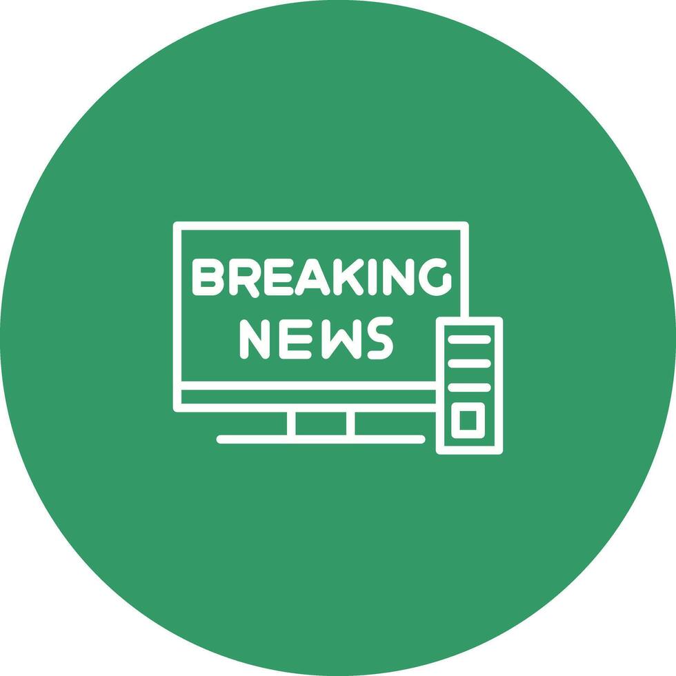 Breaking Story Icon Design vector