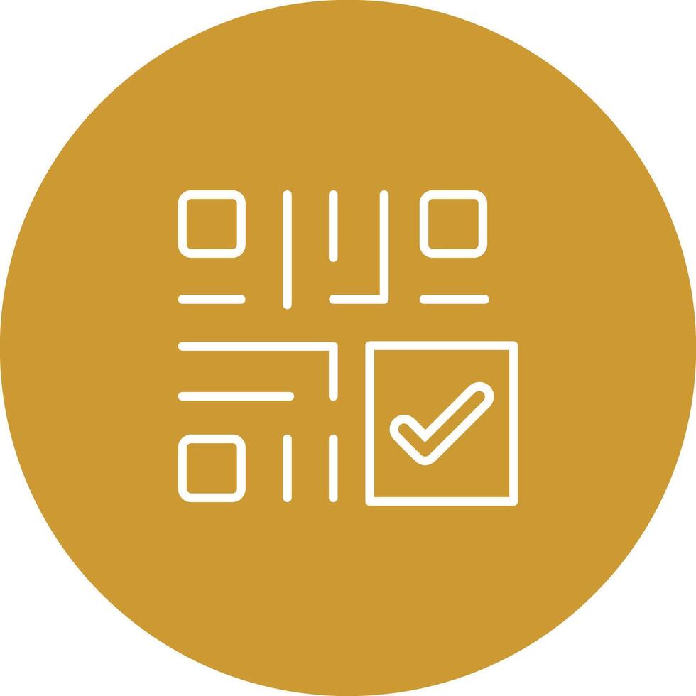 QR Code Checkout Icon Design vector