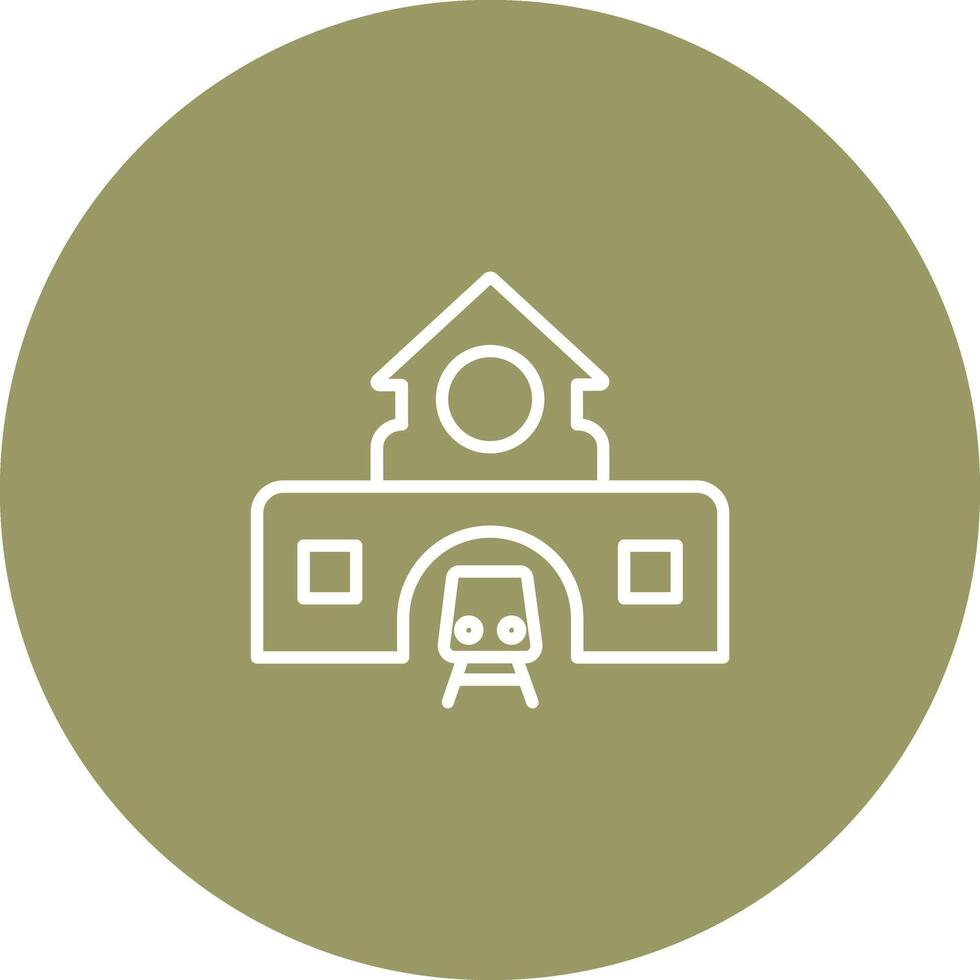 Train Station Icon Design vector