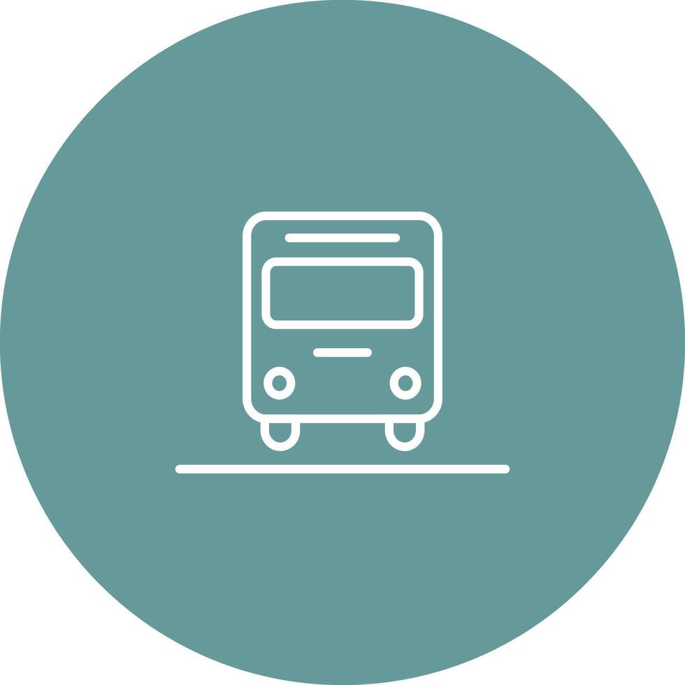 Oncoming Bus Icon Design vector