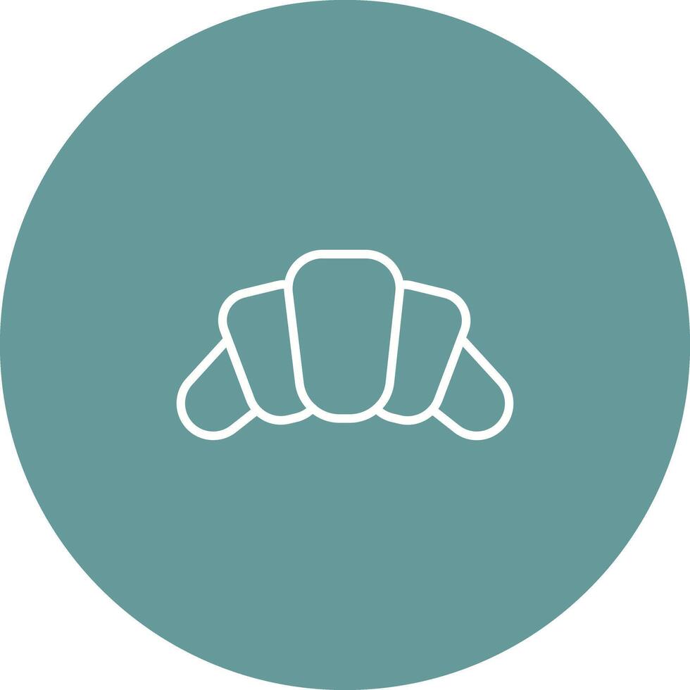 Croissant Icon Design vector