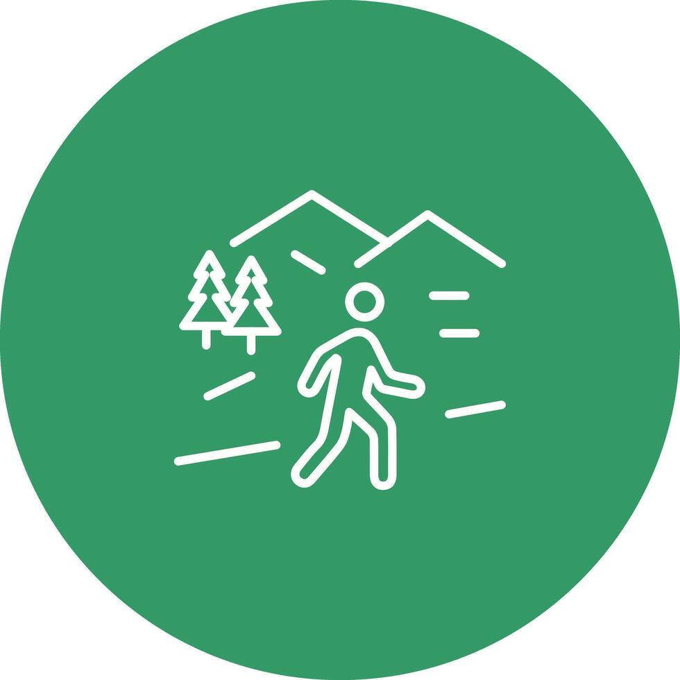 Nature Walk Icon Design vector