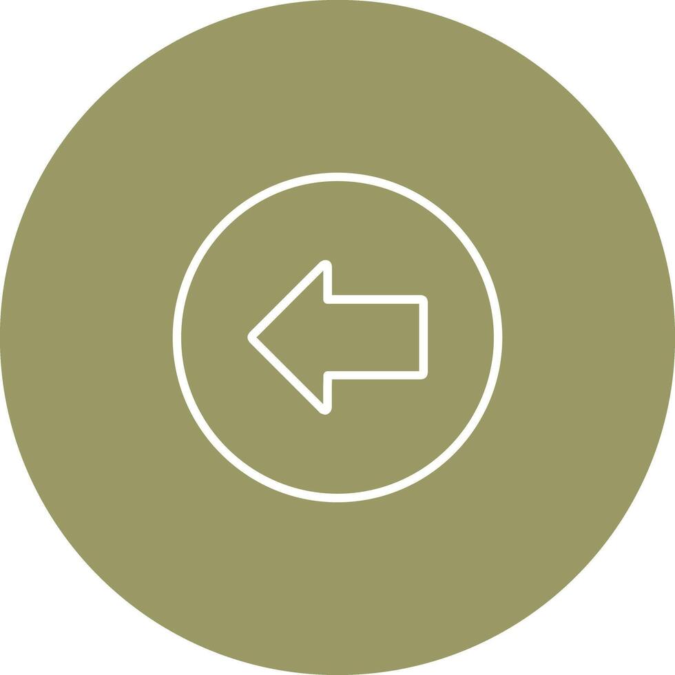 Left Arrow Icon Design vector