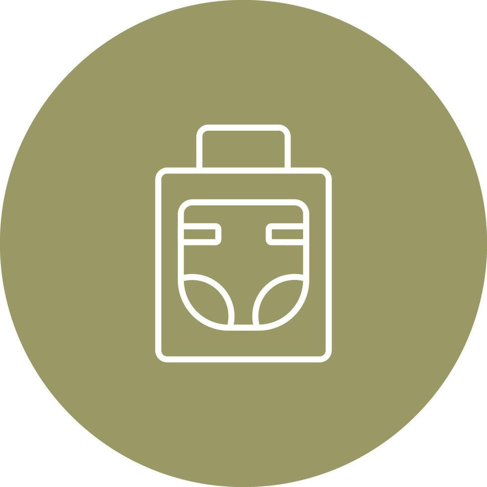 Diaper Bag Icon Design vector
