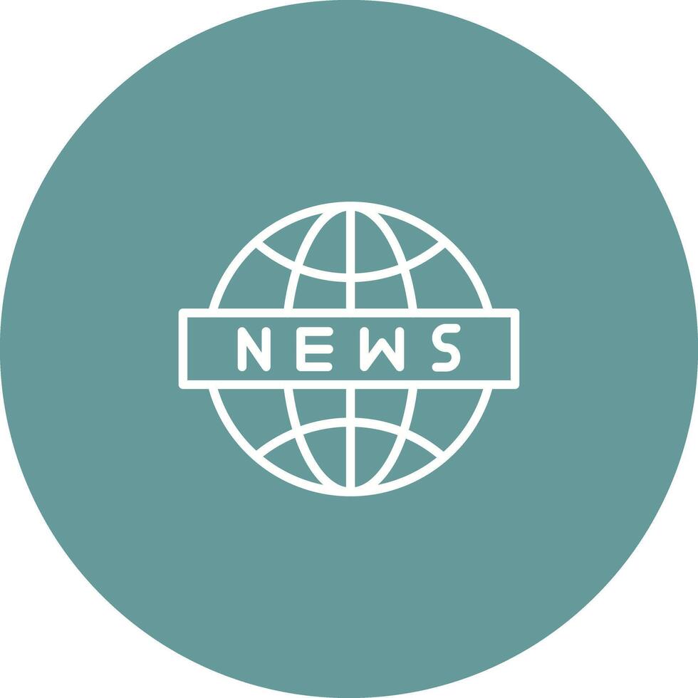 News Globe Icon Design vector