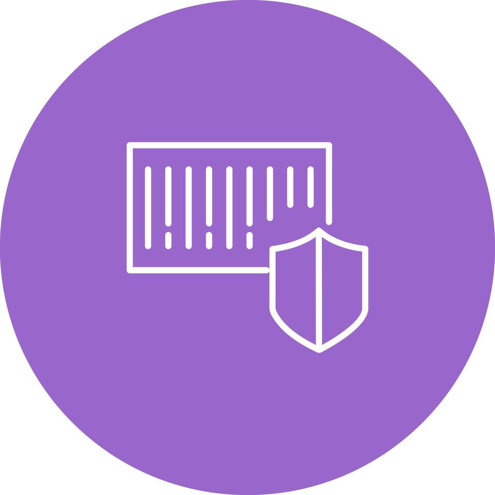 Barcode Security Icon Design vector