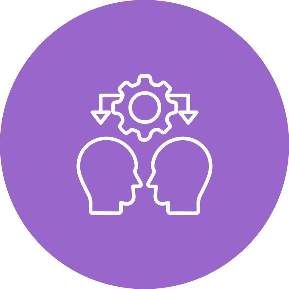 Conflict Management Icon Design vector
