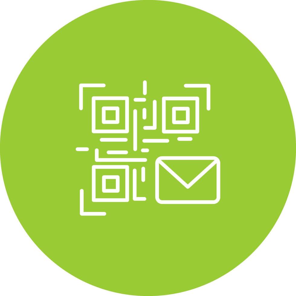 QR Code Email Icon Design vector