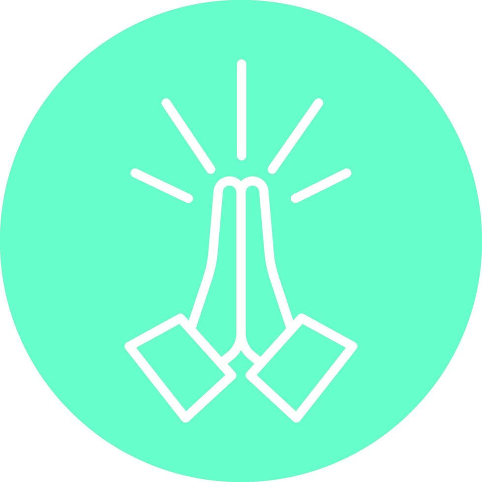 Folded Hands Icon Design vector