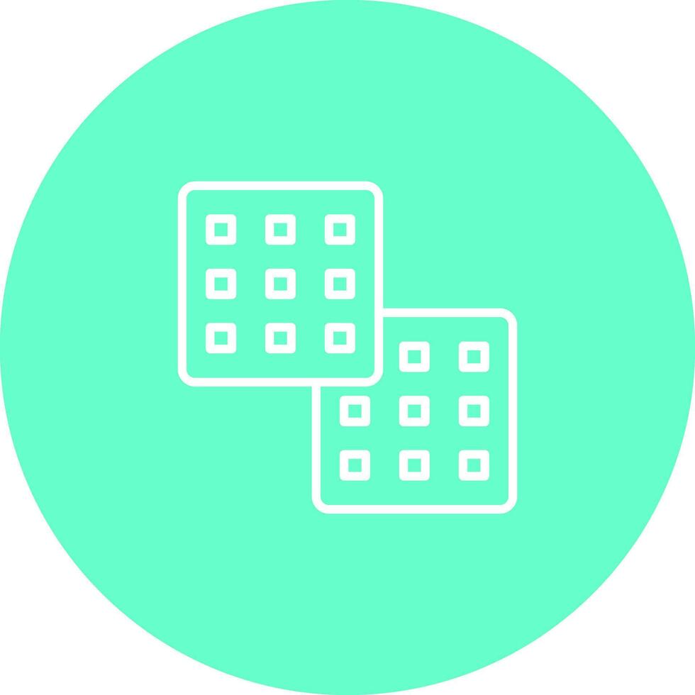 Waffle Icon Design vector