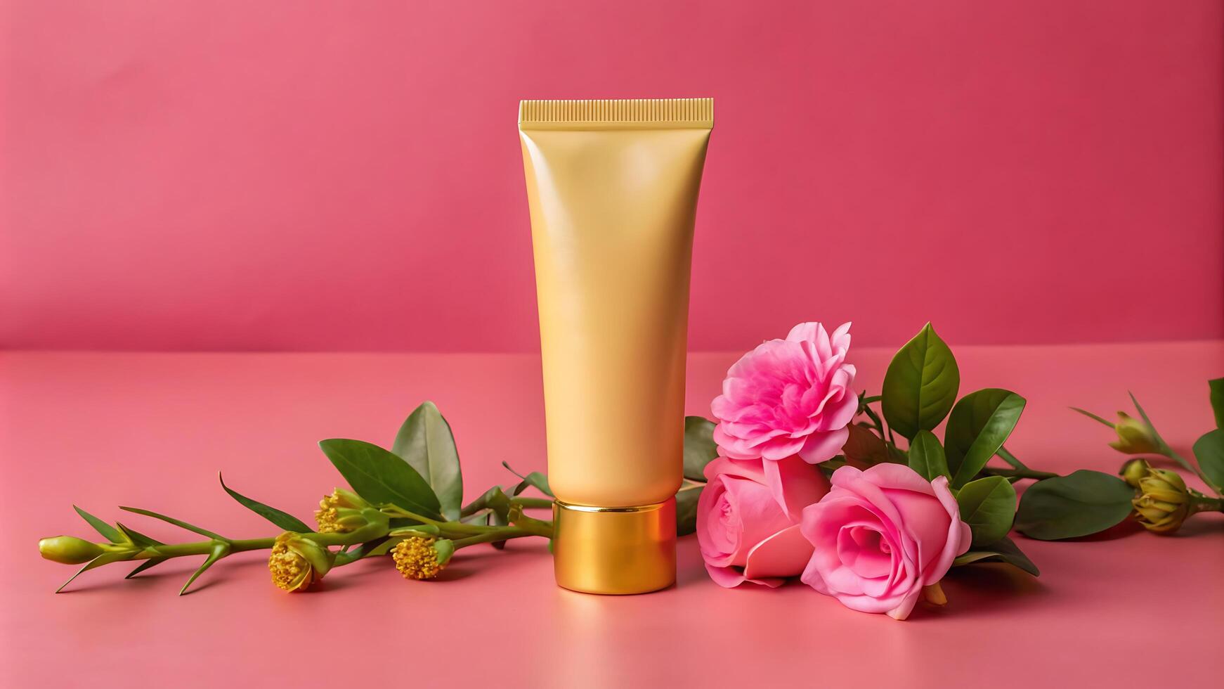 Small Cream Tube Mockup photo