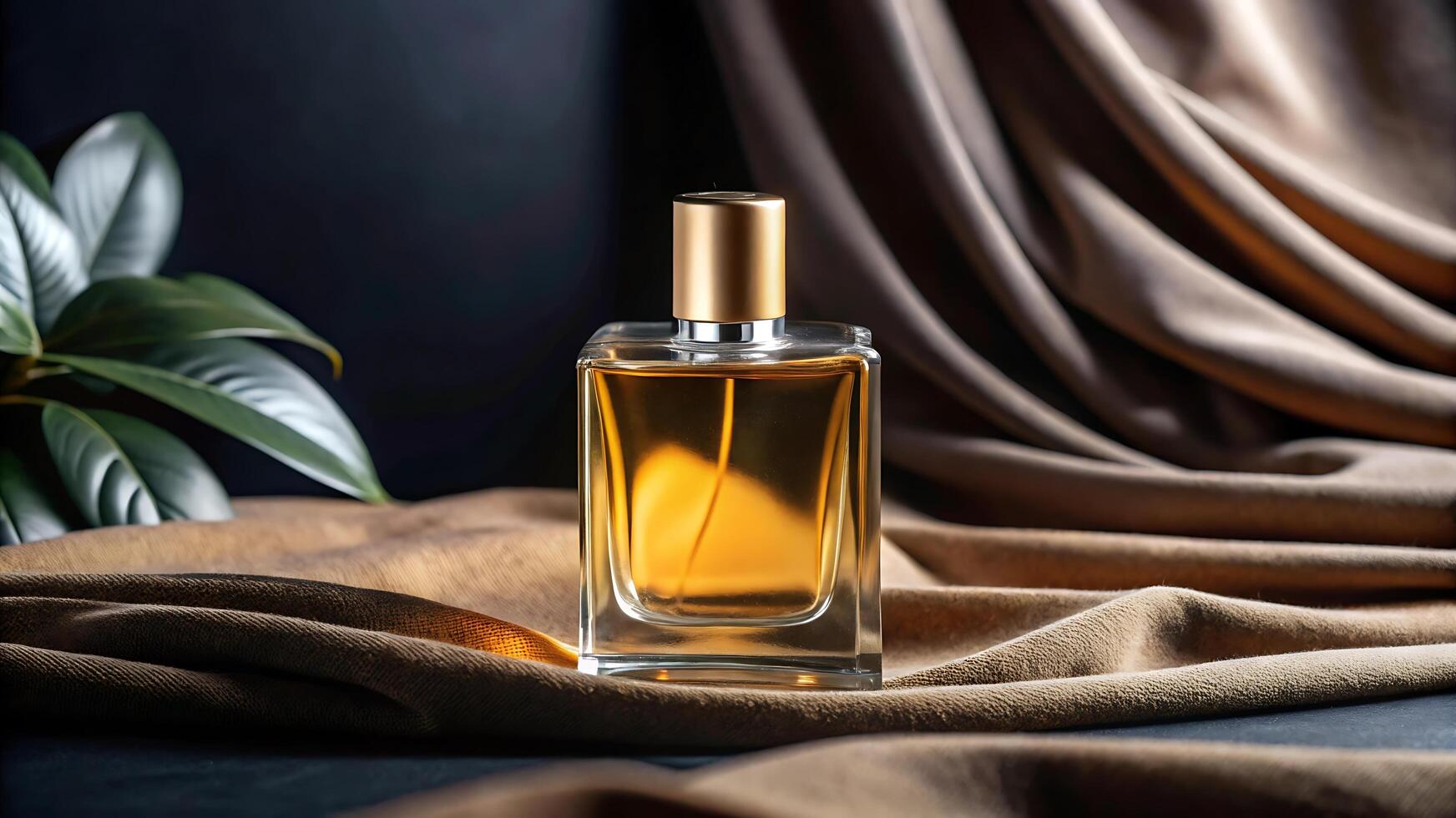Beautiful Perfume Bottle Mockup photo