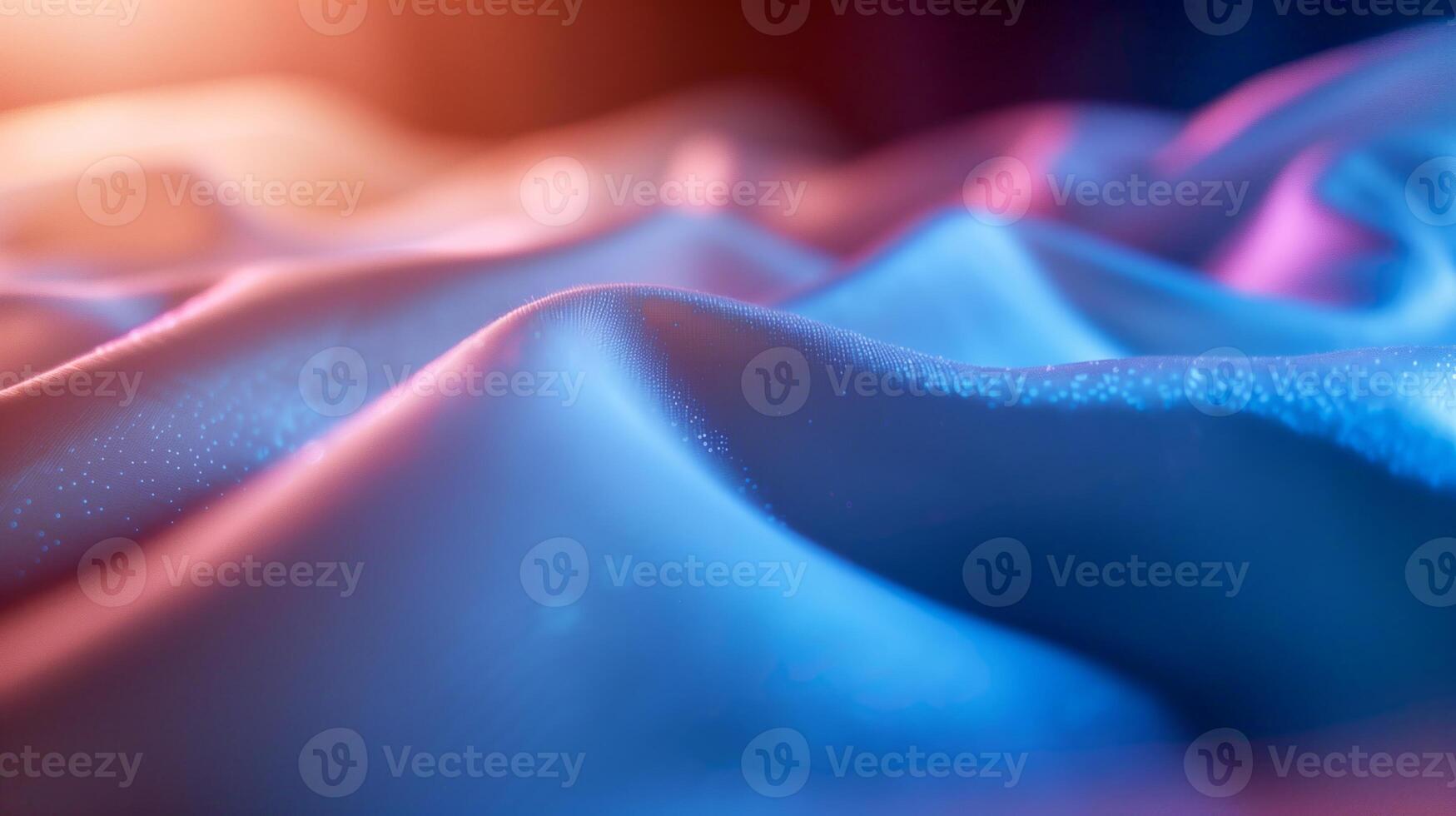 Abstract Satin Fabric Background With Vibrant Colors And Gentle Folds in Close-Up photo
