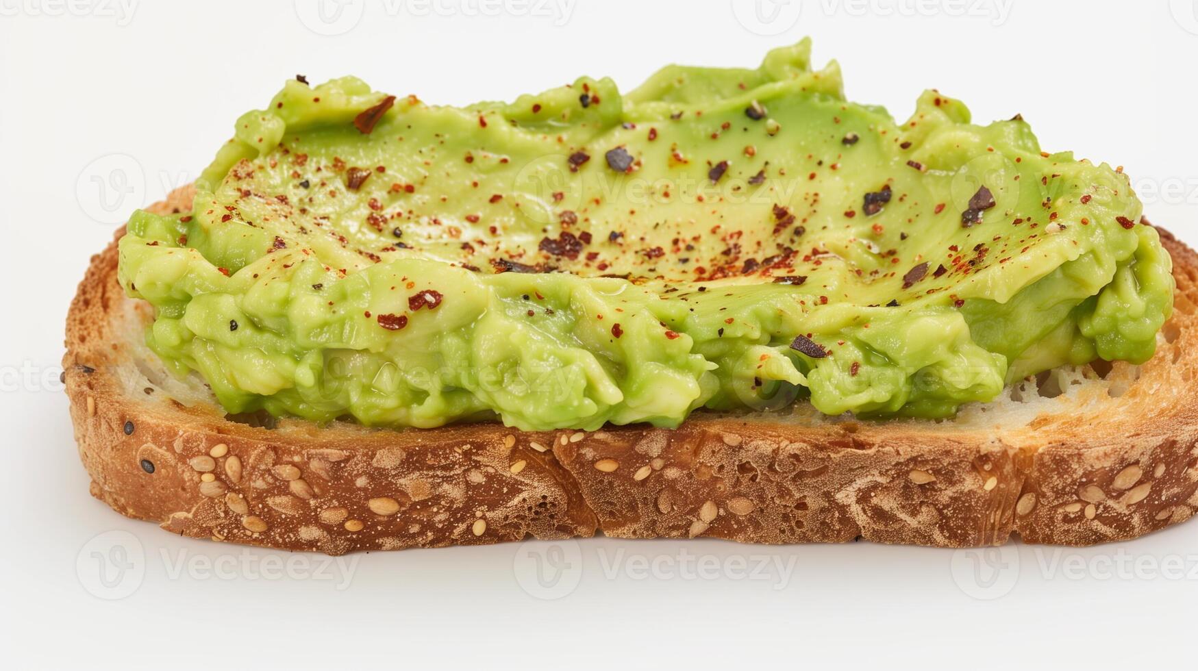 Fresh Avocado Toast on Multigrain Bread with Cracked Pepper and Sea Salt Perfect for Healthy Breakfast or Snack Ideas, Close-Up Food Photography for Culinary Blogs, Nutrition Articles and Recipe Books photo