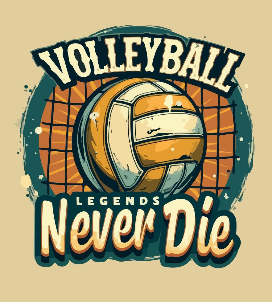 a t-shirt design for the game of volleyball has the words soccer on it. vector