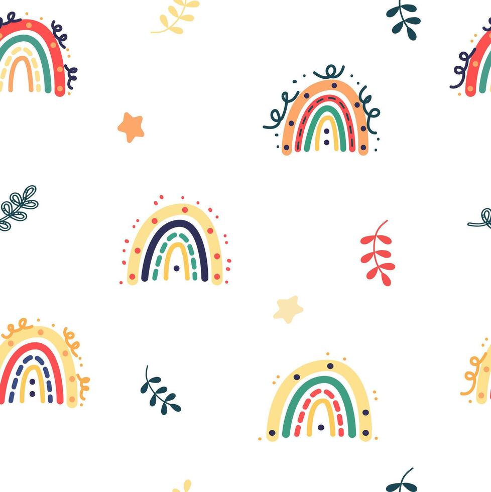 Set of sweet pink seamless pattern Sleeping cloud moon stars background collection Baby girl fabric design vector