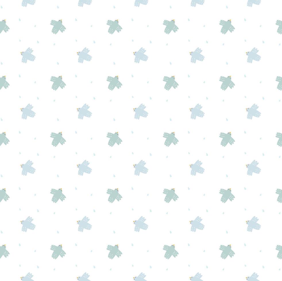Set of sweet pink seamless pattern Sleeping cloud moon stars background collection Baby girl fabric design vector