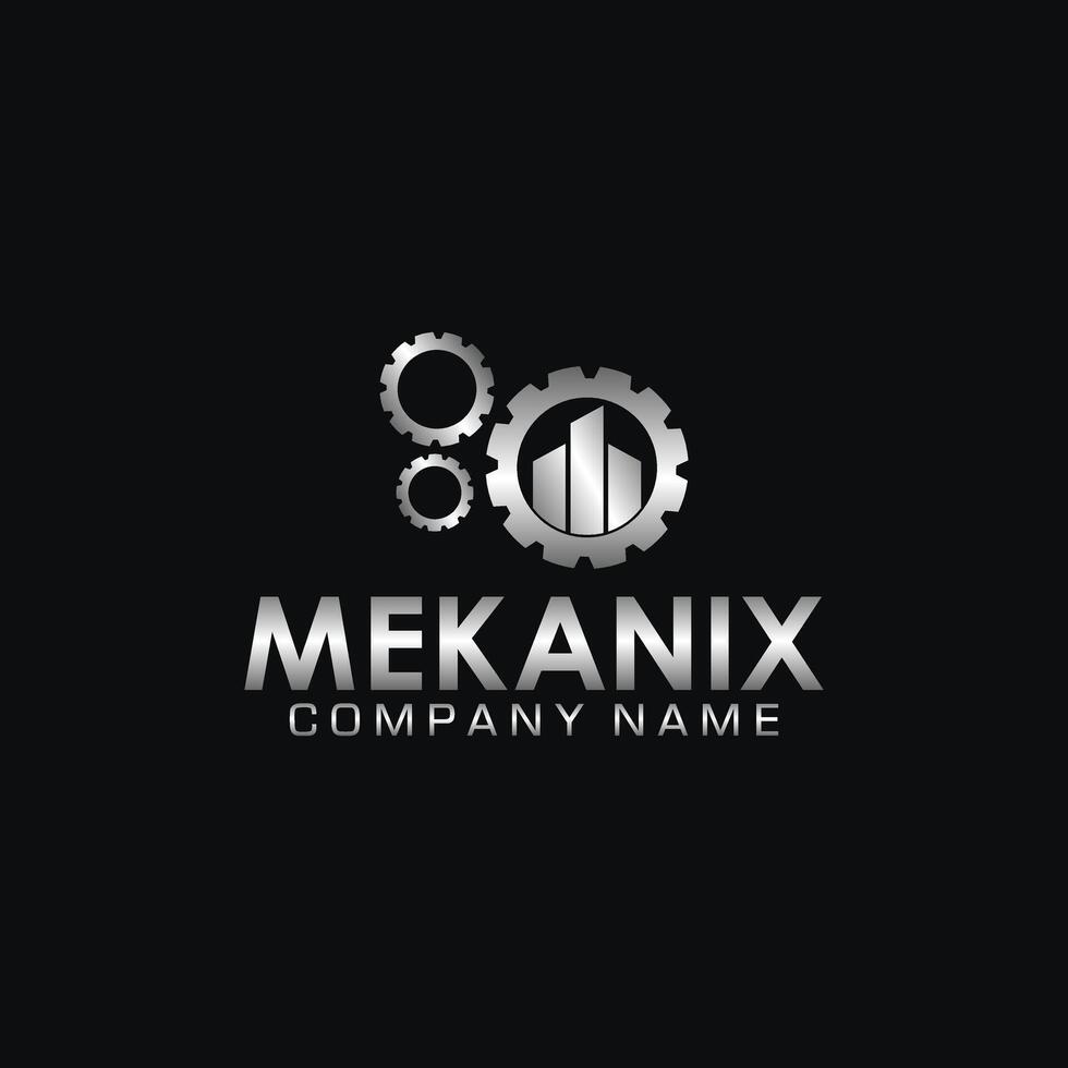 gear logo gradient color full vector
