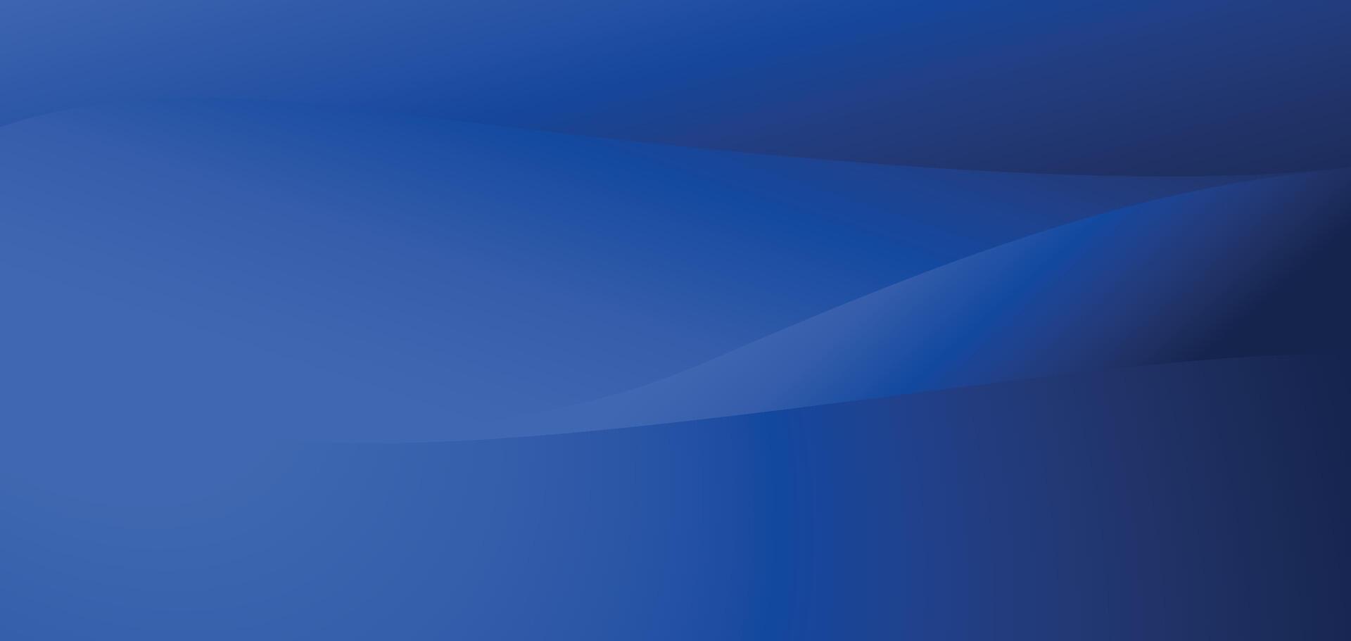 Abstract blue curve shape with soft gradient background, illustration. vector