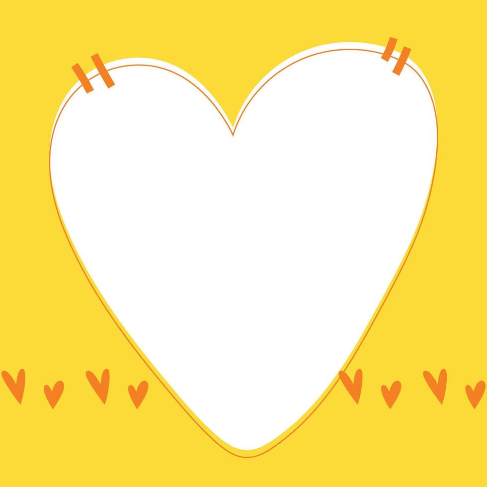 Frame memo with colorful for element note and post vector