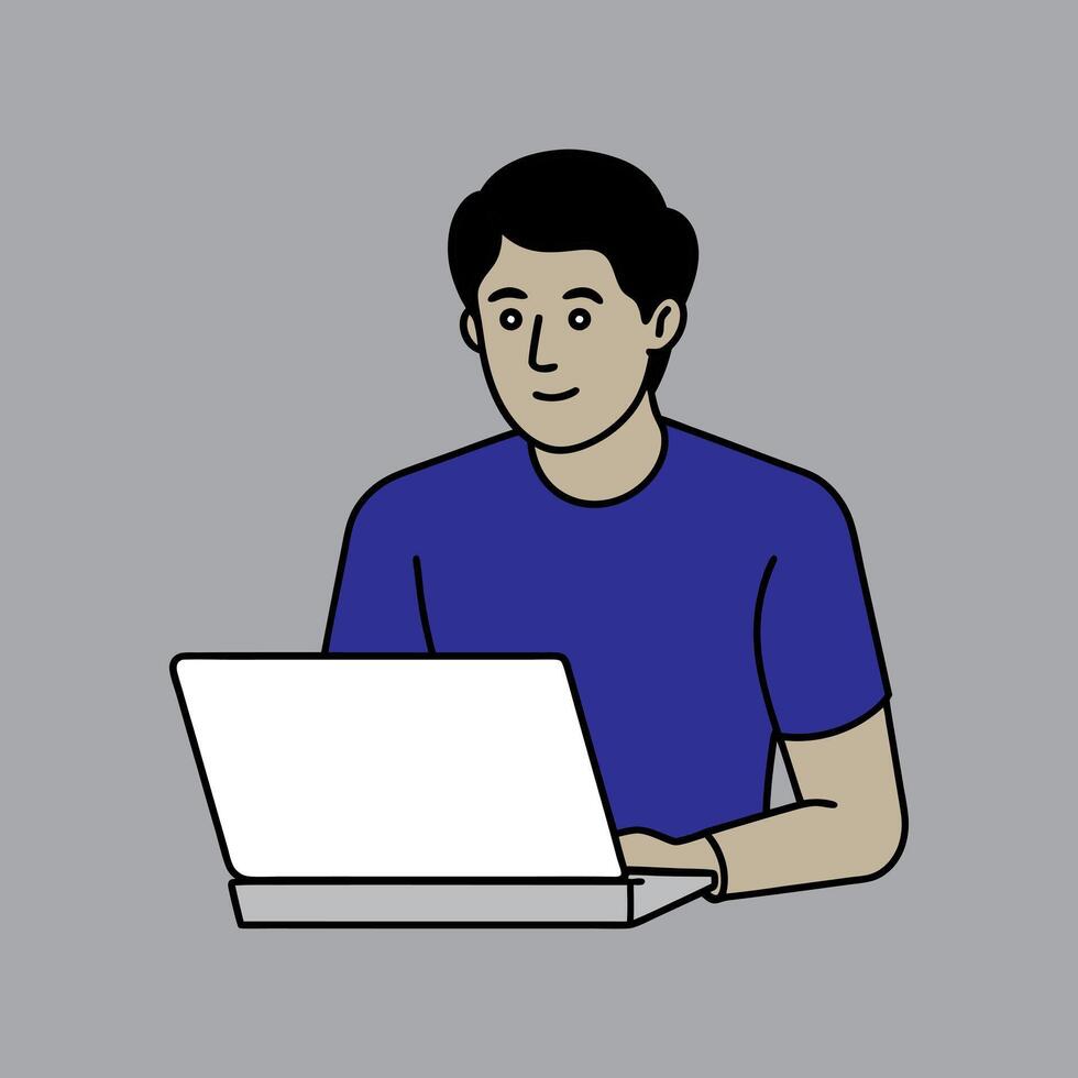 work from home graphic illustration vector