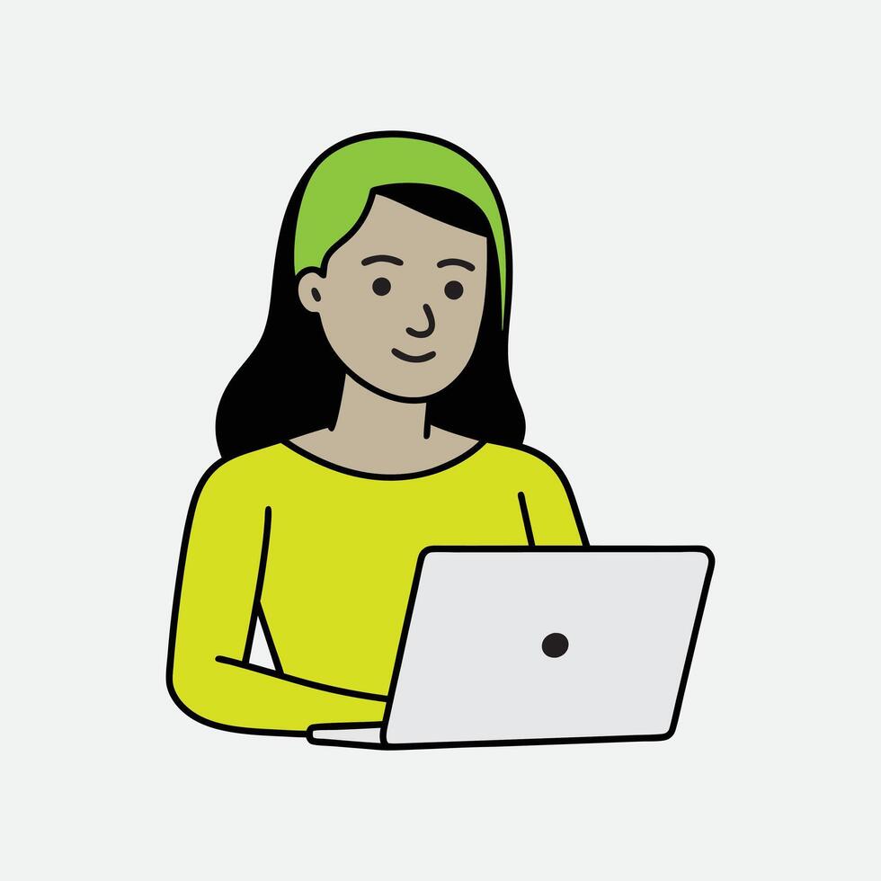 work from home graphic illustration vector