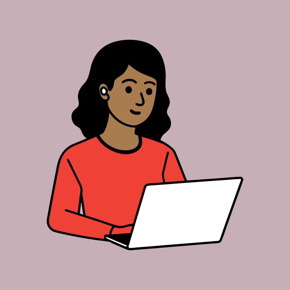 work from home graphic illustration vector