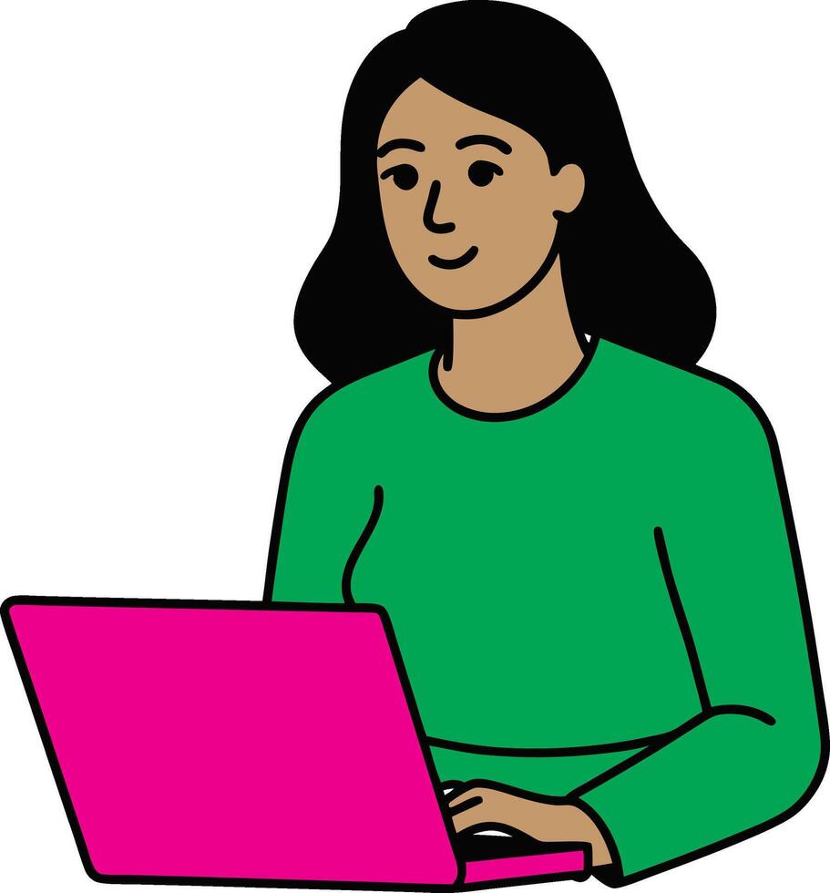 work from home graphic illustration vector