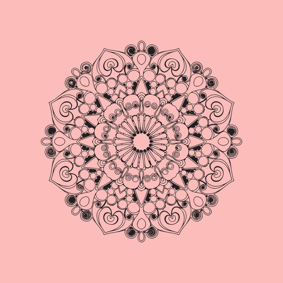 ornament mandala design vector