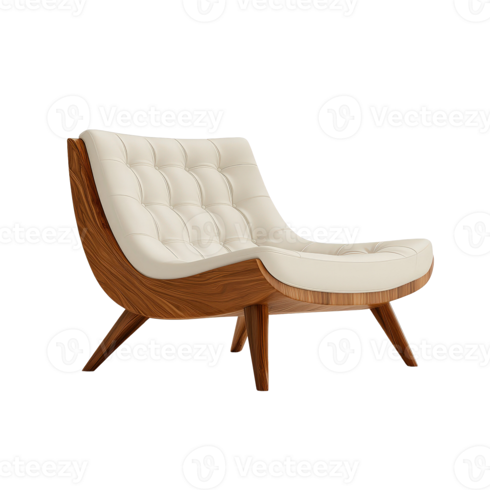 A Modern Lounge Chair, inviting relaxation and comfort. png
