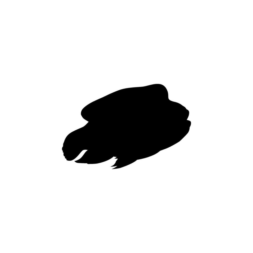 Silhouette of the The Humphead wrasse, Cheilinus undulatus, also known as the Maori wrasse, Napoleon wrasse, Napoleon fish. Flat Style, can use for Logo Gram, Animal Illustration, Pictogram, ect vector