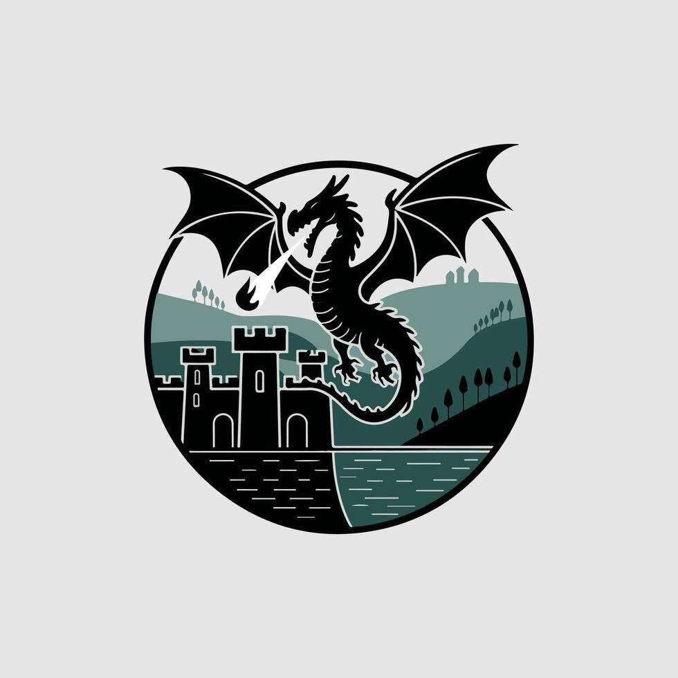 Fortress of the Black Wyrm vector