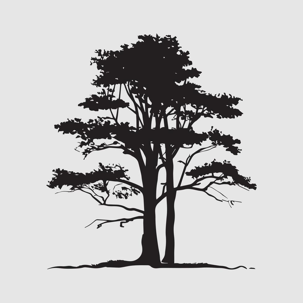 a tree Silhouette vector