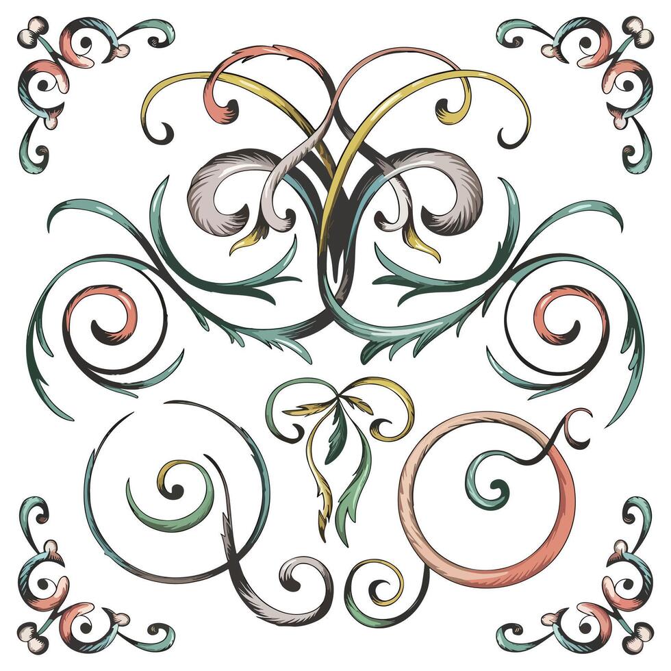 Artful Floral Pattern Design vector