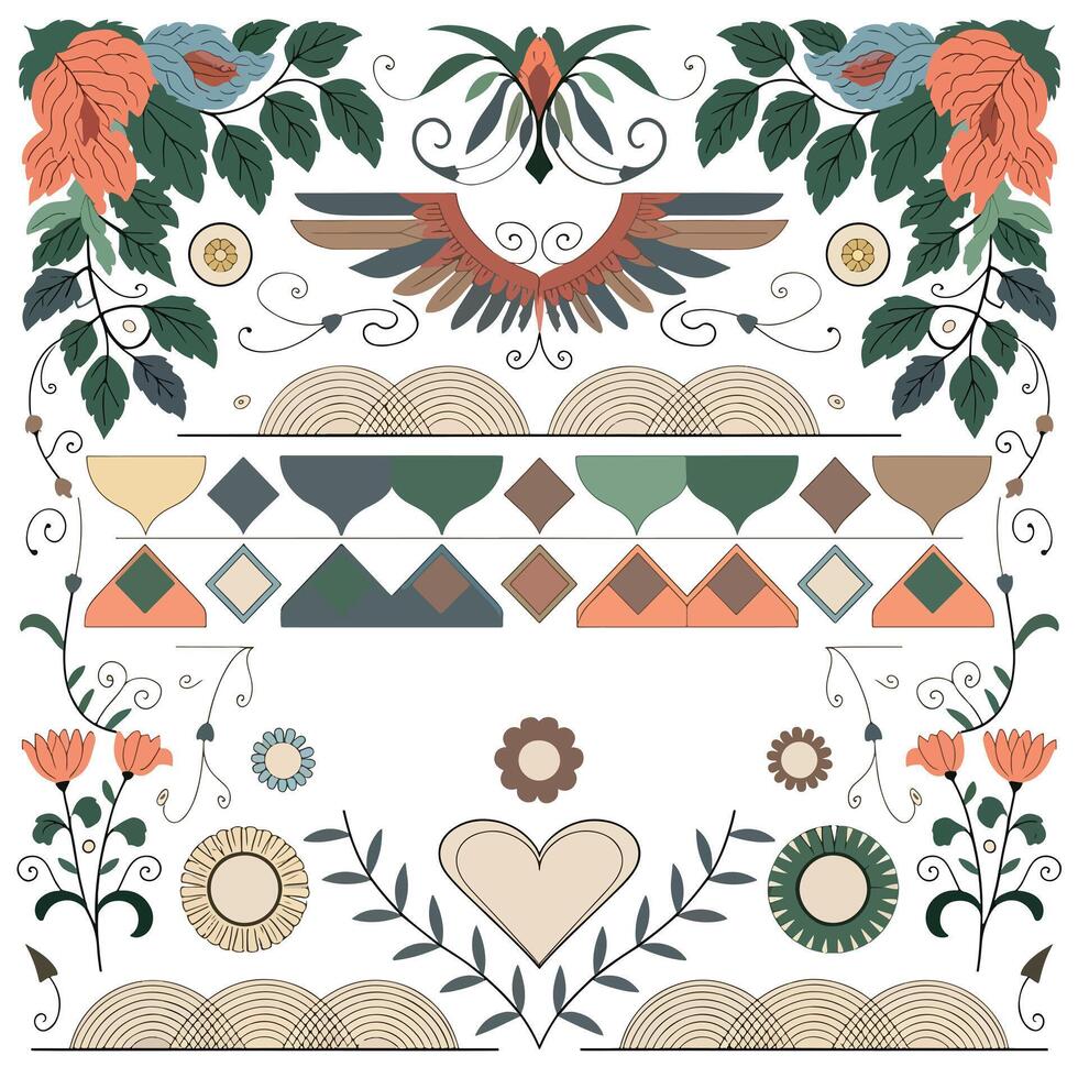 Geometric Pattern Collection vector