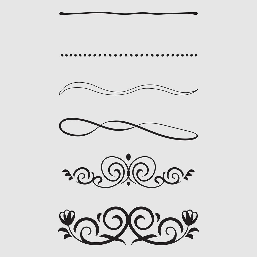Elegant Vintage Floral and Frame Ornaments vector