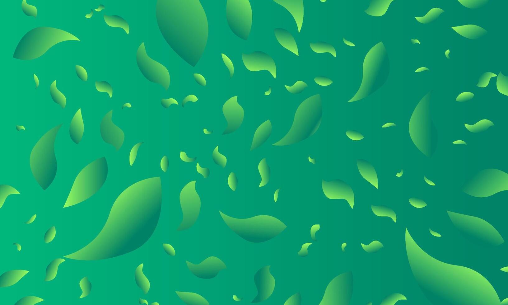 Abstract green leaves background. illustration. No transparency. vector