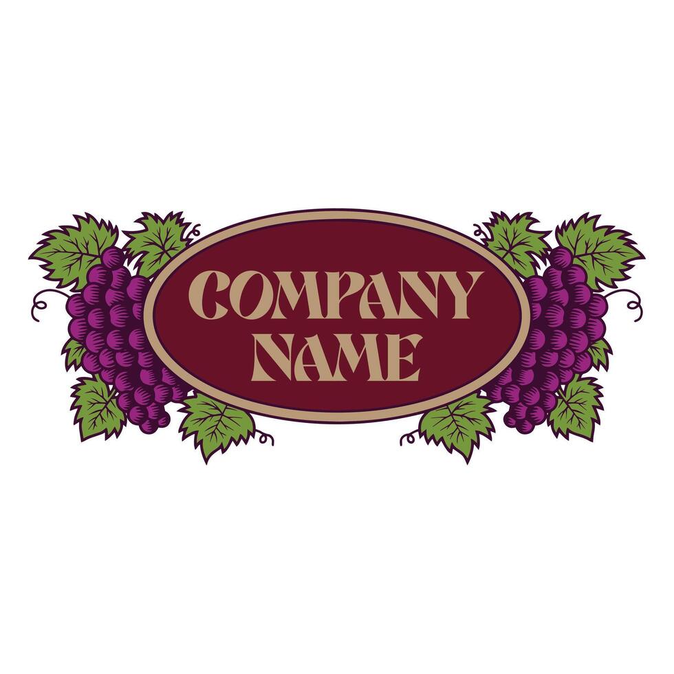 Wine industry badge vector