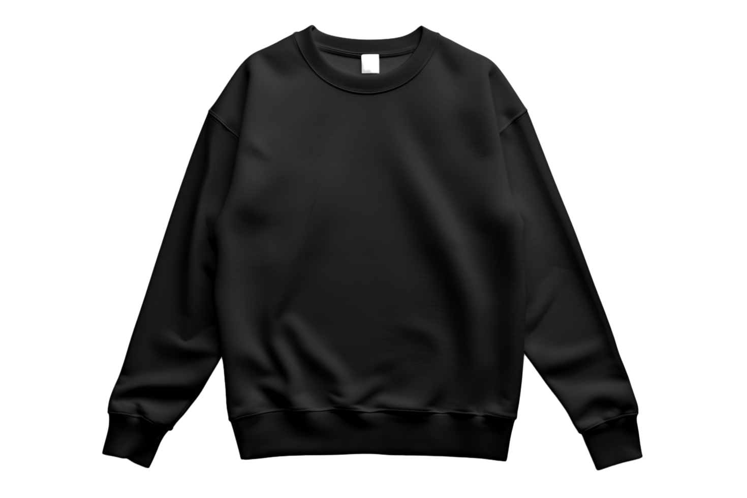 Editable Black Sweatshirt for Text Placement png
