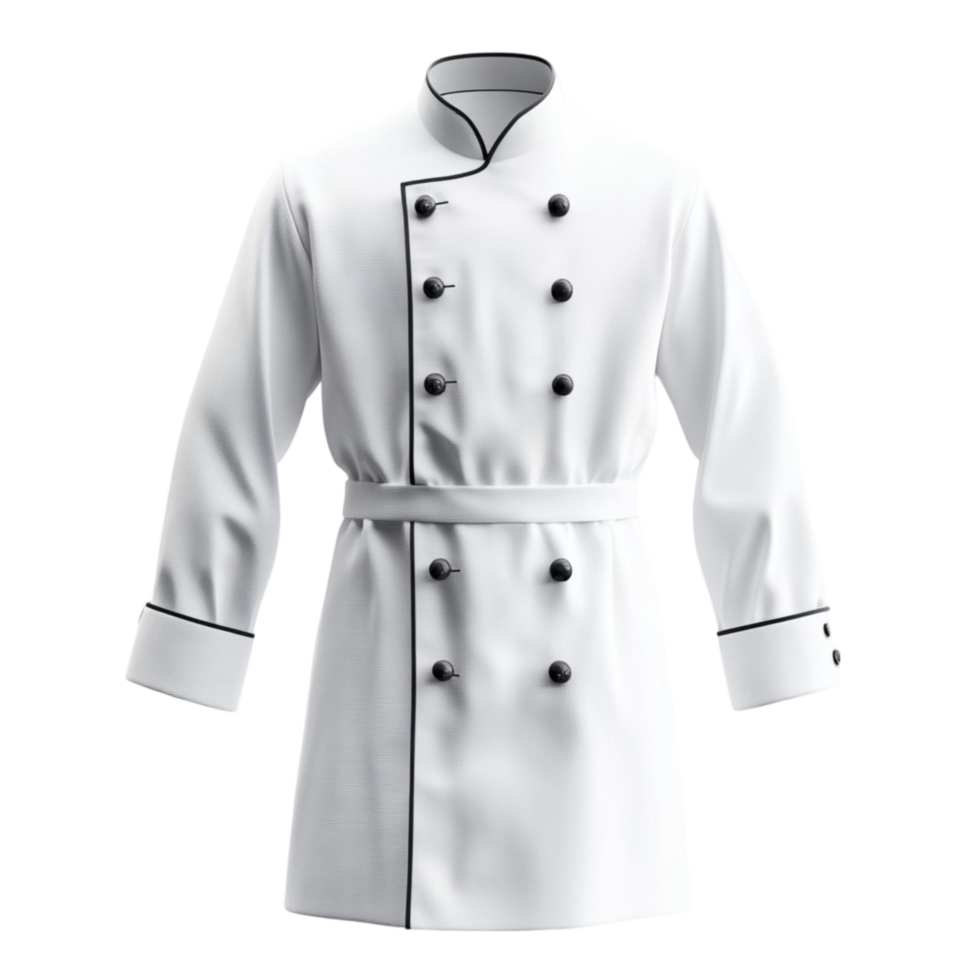 Chef Coat on Transparent Background AI-Generative png